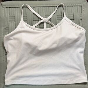 Gilly Hicks White Racerback Long line Sports Bra
